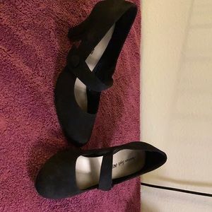Suede Mary Janes